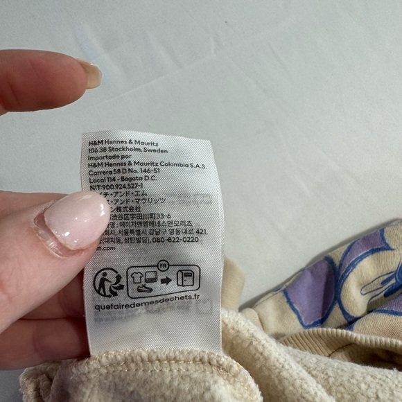 RETRO H&M BABY DISNEY HAPPY TIMES MICKEY MOUSE & DONALD SWEATSHIRT. SIZE 6 MTHS - Picture 4 of 5